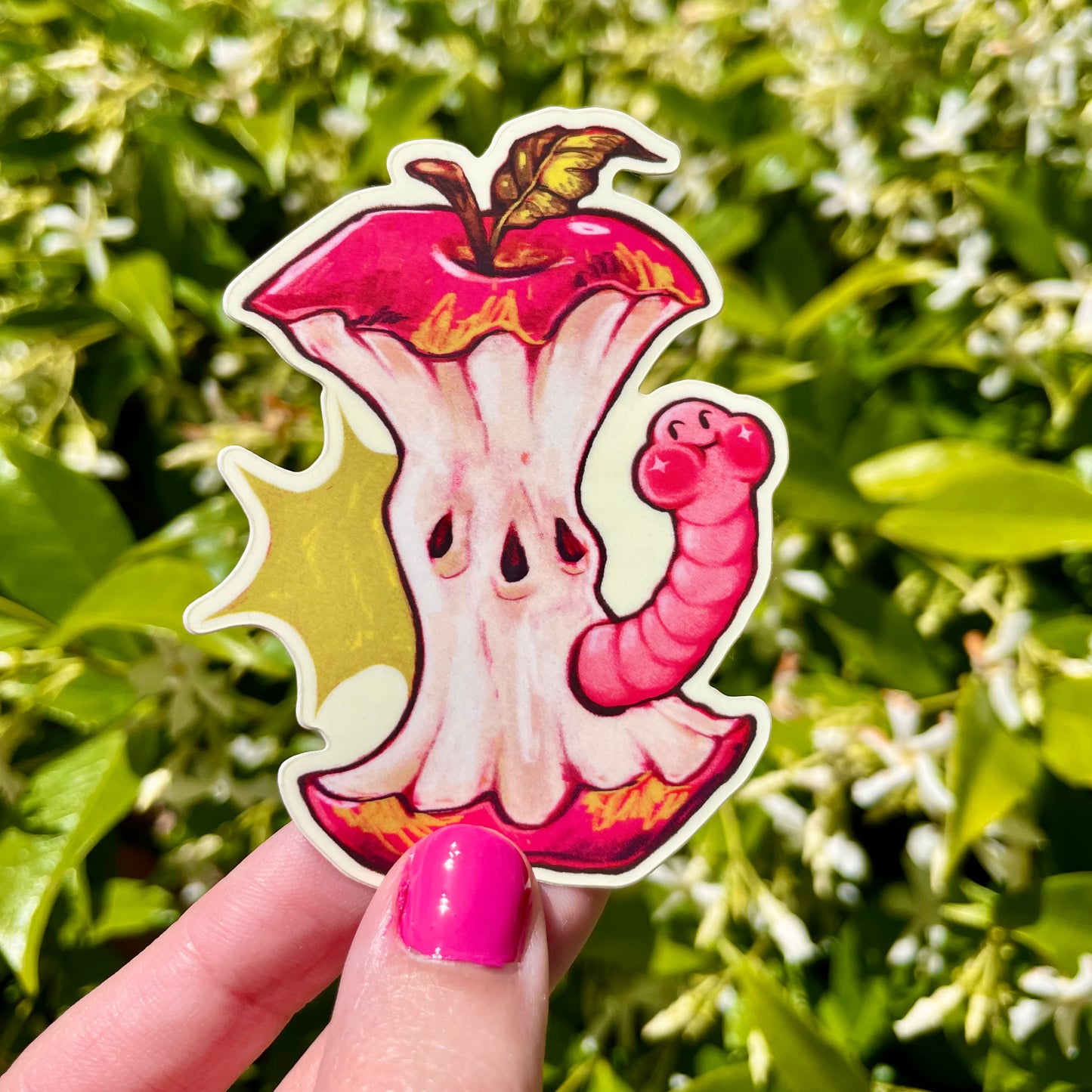 Hungry Worm Sticker