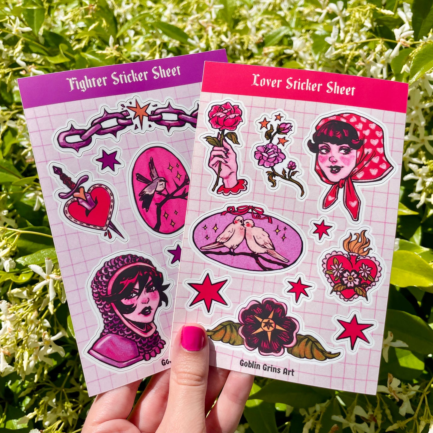 Lover VS Fighter Sticker Sheet Bundle