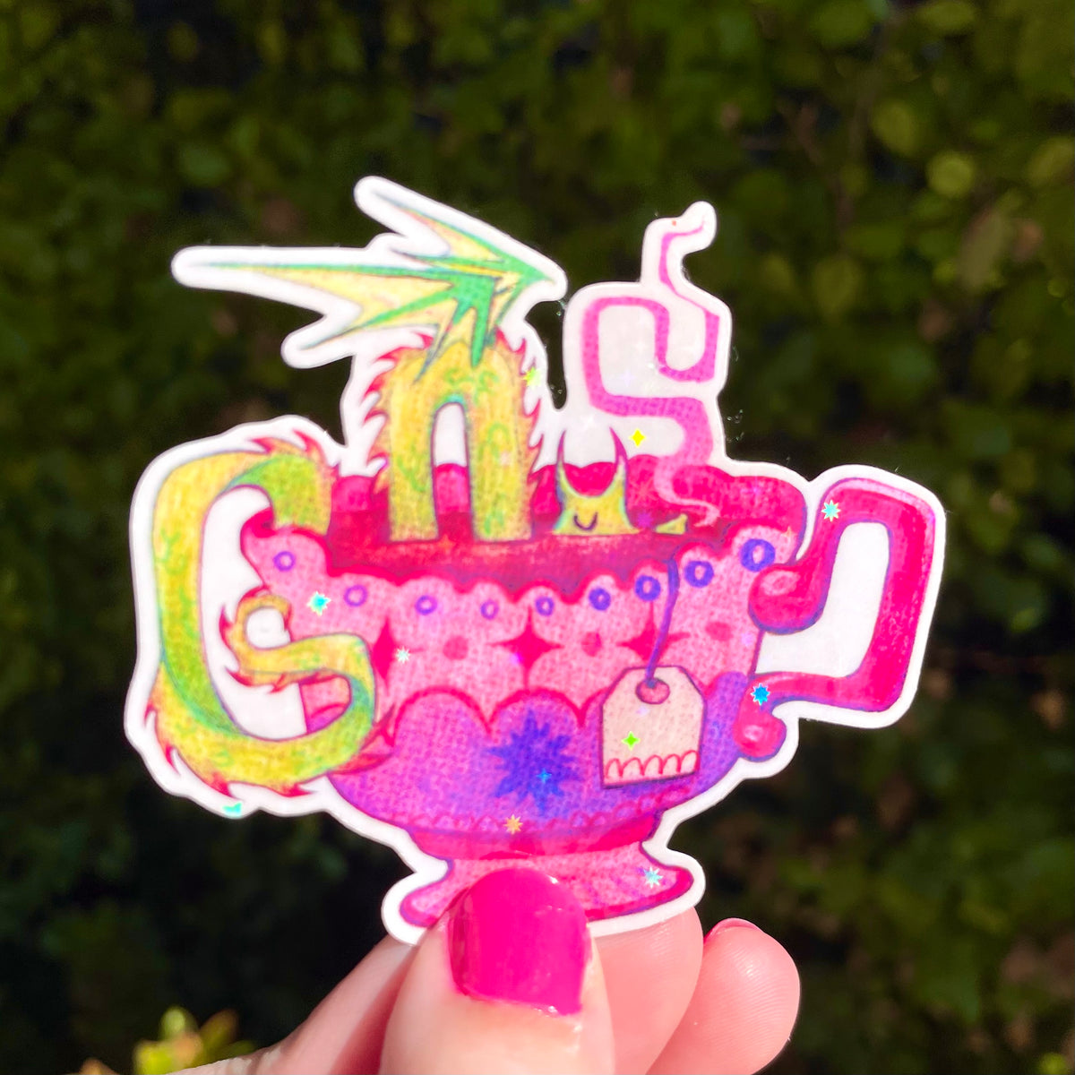 Cozy Dragon Sticker