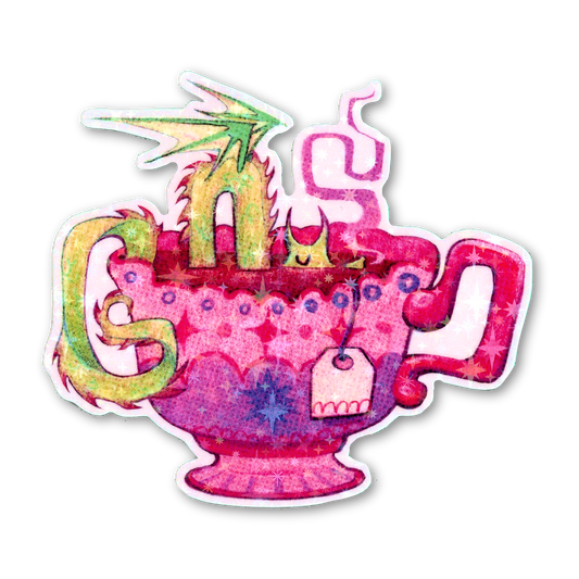 Cozy Dragon Sticker