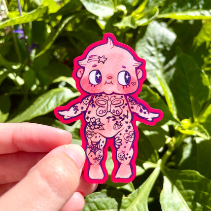 Tatted Kewpie Sticker