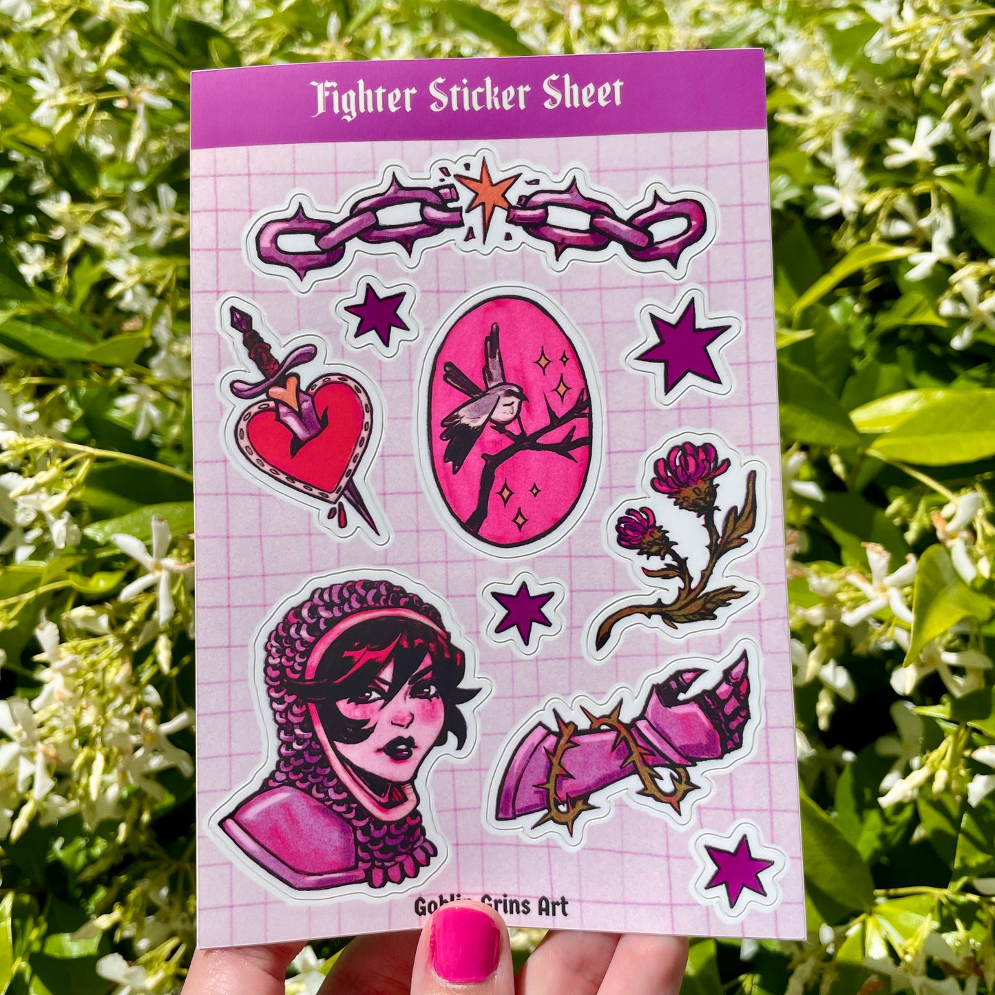 Fighter Sticker Sheet