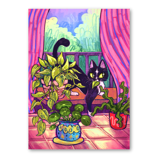 A Leafy Snack 5x7" Print