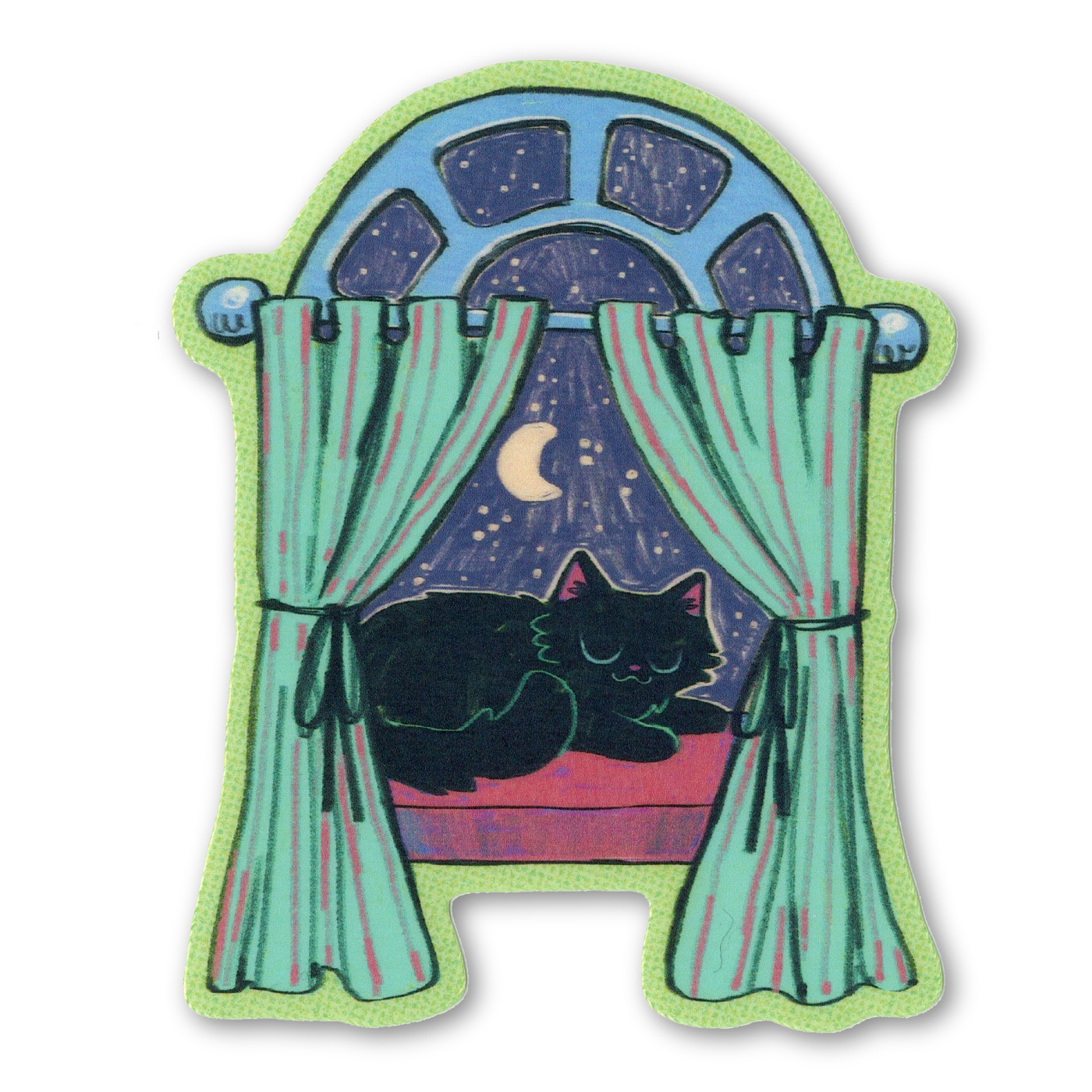 Sleepy Stella Sticker