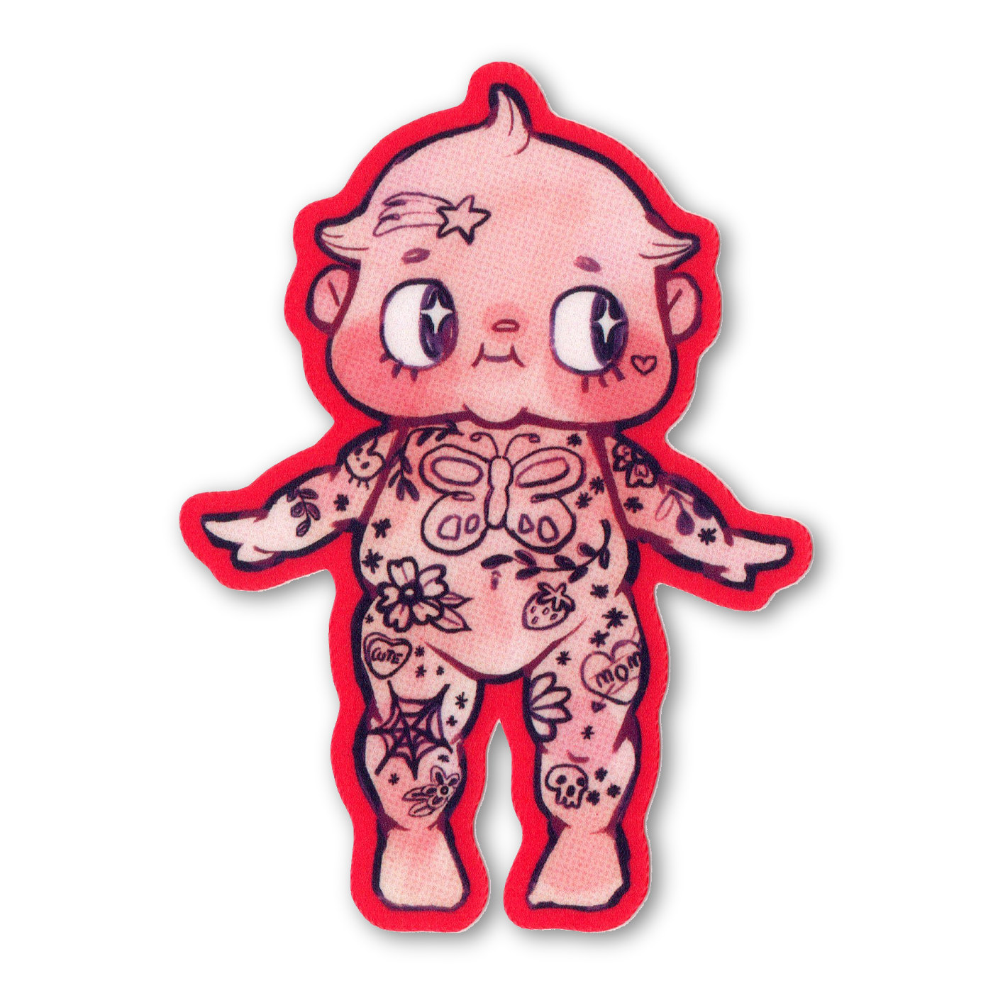 Tatted Kewpie Sticker
