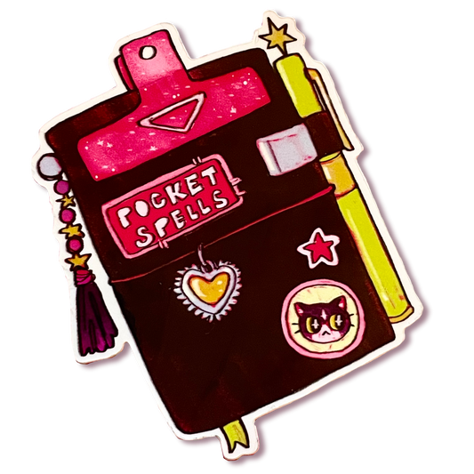 Pocket Spell Book Sticker