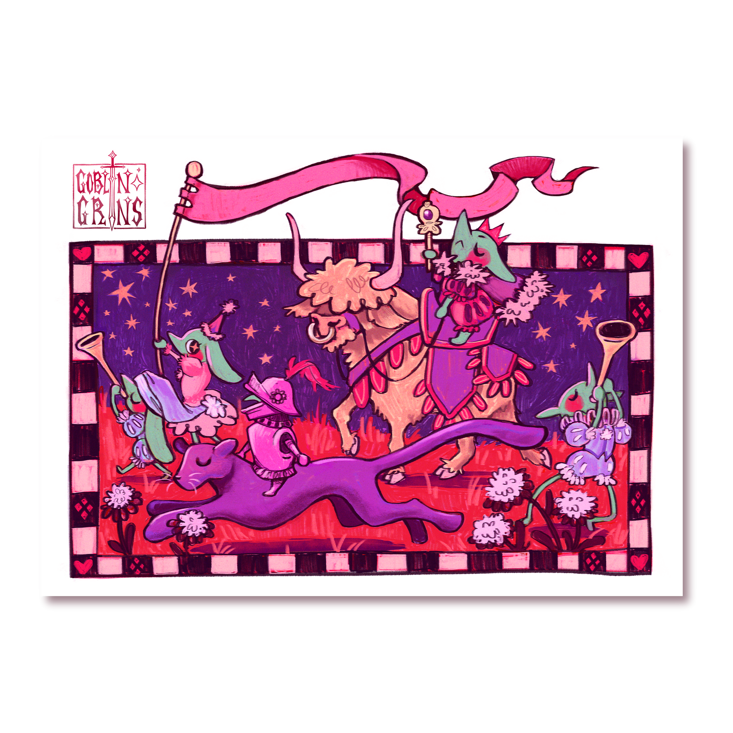 Procession of Goblins 5x7" Print