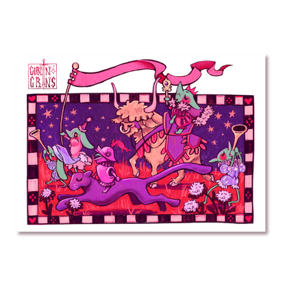 Procession of Goblins 5x7" Print