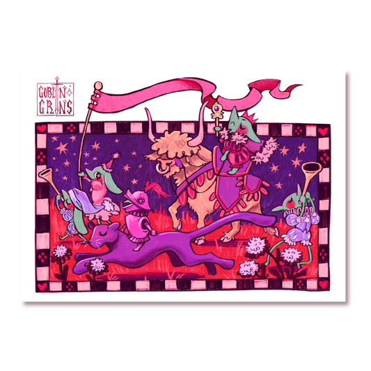 Procession of Goblins 5x7" Print