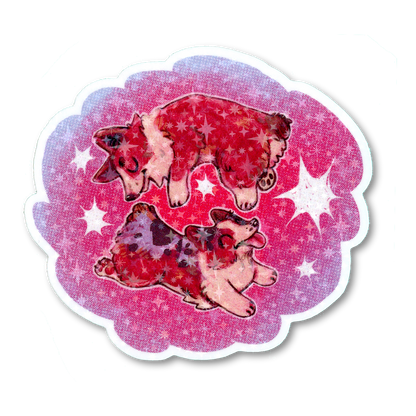 Star Corgis Sticker